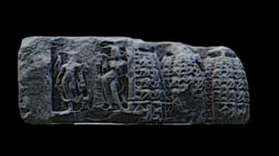Basalt stone pillar