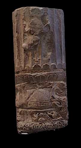 Deity on plaster 