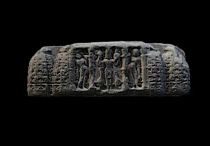 Fragment of basalt stone