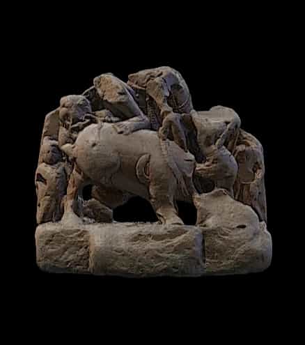 Lower Part of Mahishasurmardini 