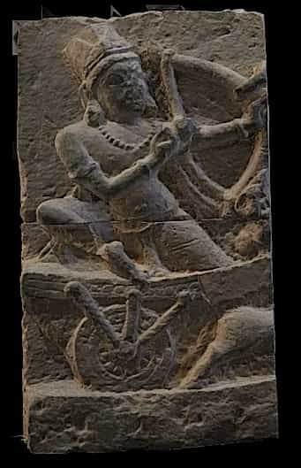 Arjuna In Fighting Pose, Vishwamitra Ka Tila (Pehowa)