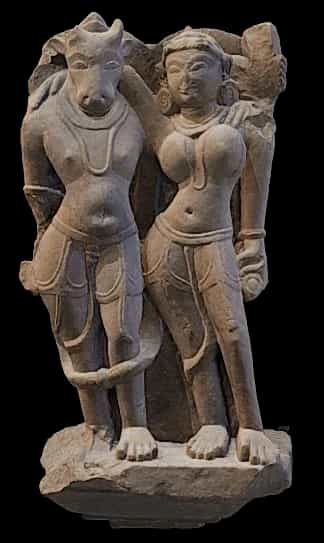 Nandi with his Wife