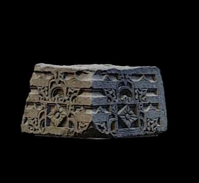 weathered stone fragment