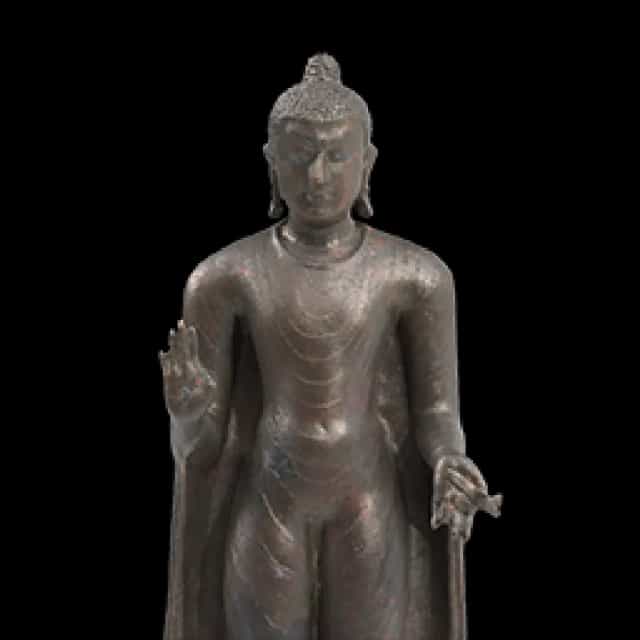 Standing Buddha in Gesture of Fearlessness (Abhaya Mudra)