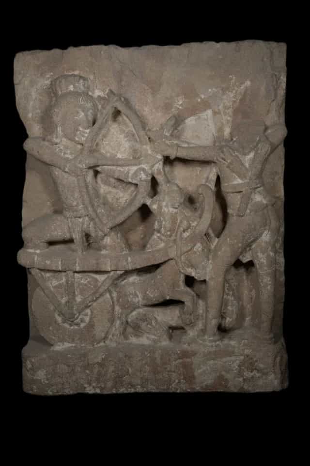 Arjuna In Fighting Pose, Vishwamitra Ka Tila (Pehowa)